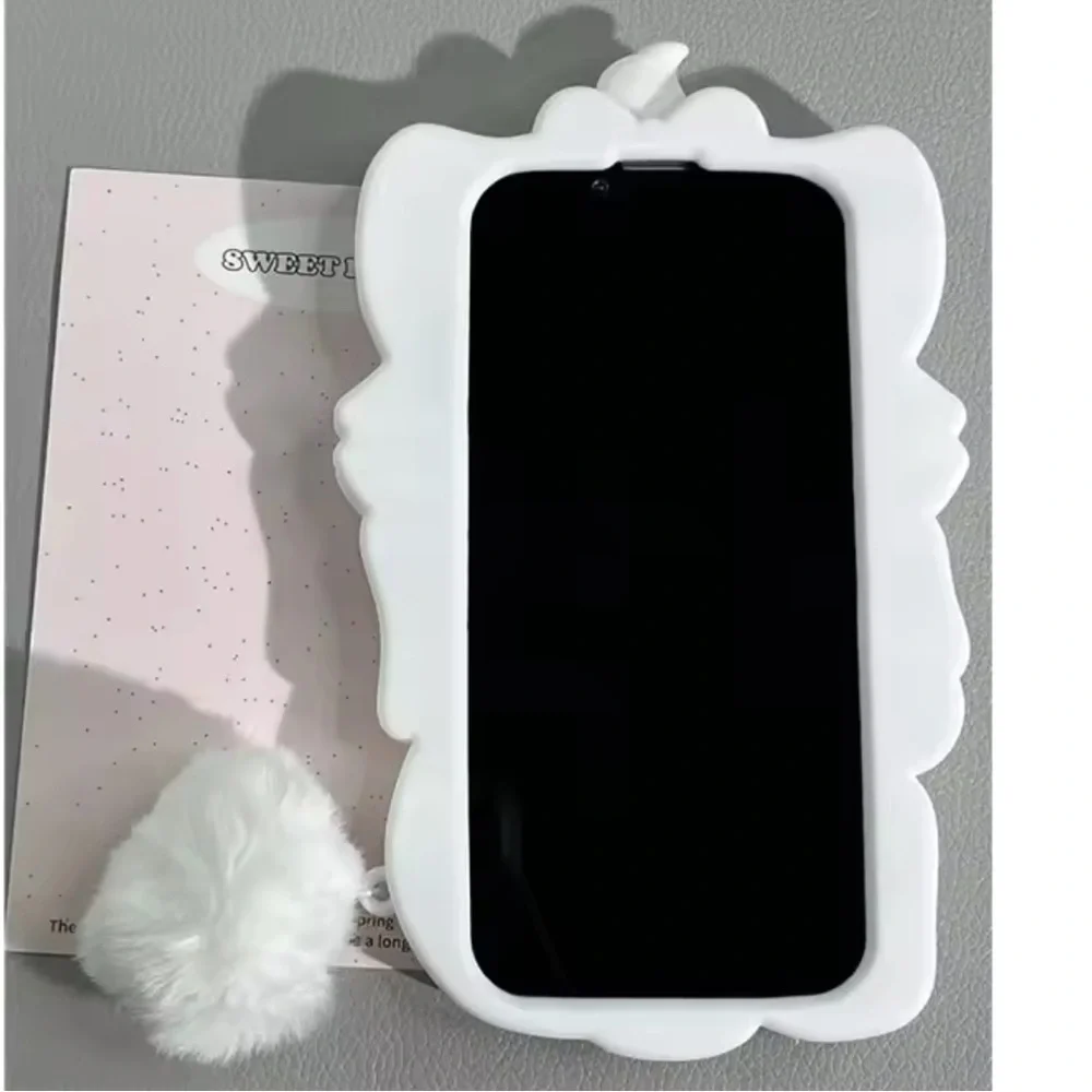 Cute Cat Phone Case with Pink Bow